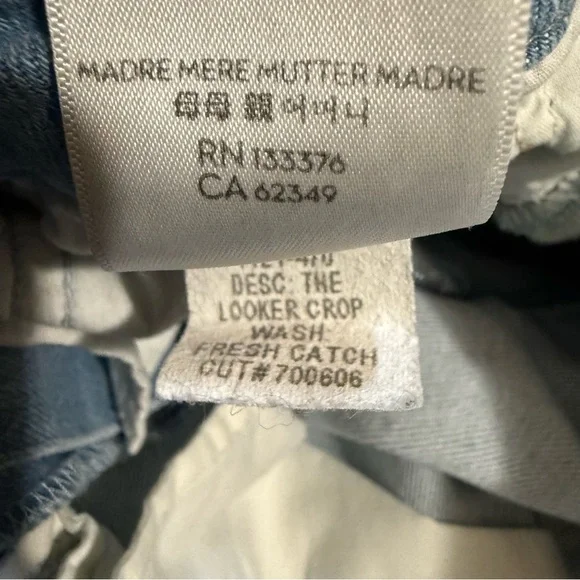 MOTHER the Looker Crop In Fresh Catch size 28 - Picture 9 of 14